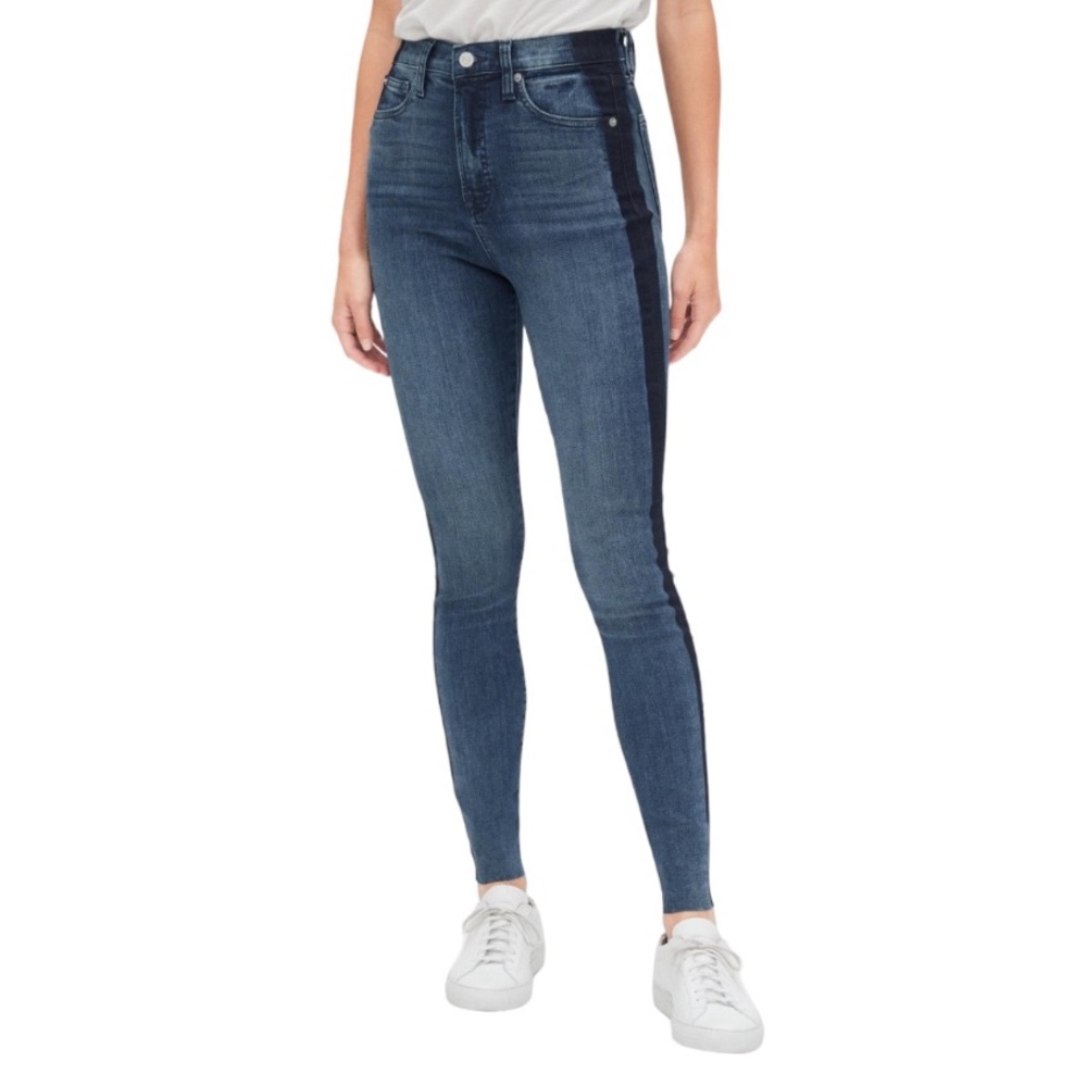 GAP High Rise True Skinny Raw Hem Jeans